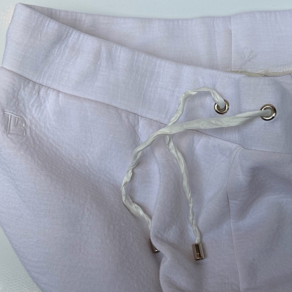 Ted Baker Relaxed Fit Drawstring Pants / Joggers, White, Medium - Picture 9 of 17